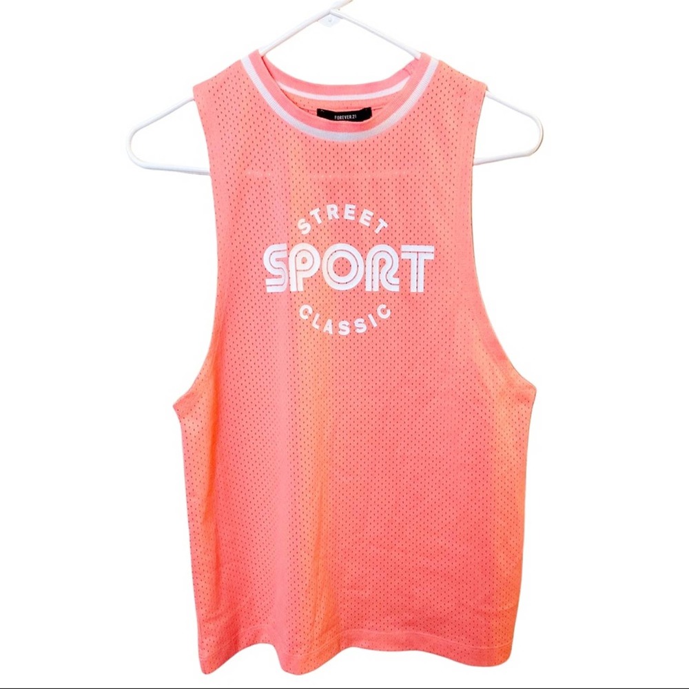 Forever 21 "Street Sports Classic" Graphic Jersey Tank Top